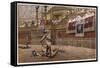 Gladiators in the Arena-Edmund Evans-Framed Stretched Canvas