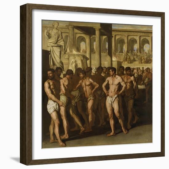 Gladiators-Aniello Falcone-Framed Giclee Print