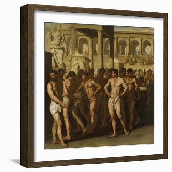 Gladiators-Aniello Falcone-Framed Giclee Print