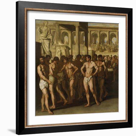 Gladiators-Aniello Falcone-Framed Giclee Print