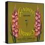 Gladiola Brand Citrus Crate Label - Covina, CA-Lantern Press-Stretched Canvas