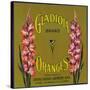 Gladiola Brand Citrus Crate Label - Covina, CA-Lantern Press-Stretched Canvas