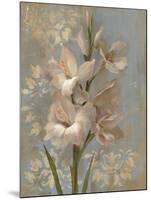 Gladiola on Soft Blue-Silvia Vassileva-Mounted Art Print