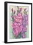 Gladiolas Blooming I-Tim OToole-Framed Art Print