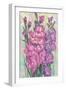 Gladiolas Blooming I-Tim OToole-Framed Art Print