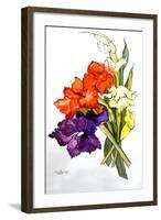 Gladioli, 2011-Joan Thewsey-Framed Giclee Print