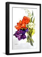 Gladioli, 2011-Joan Thewsey-Framed Giclee Print