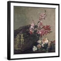 Gladioli and Roses, 1880-Henri Fantin-Latour-Framed Giclee Print