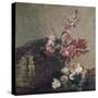 Gladioli and Roses, 1880-Henri Fantin-Latour-Stretched Canvas