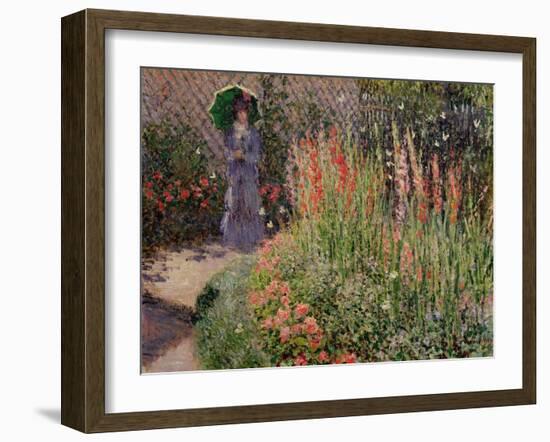 Gladioli, c.1876-Claude Monet-Framed Giclee Print