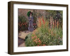 Gladioli, c.1876-Claude Monet-Framed Giclee Print