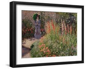 Gladioli, c.1876-Claude Monet-Framed Giclee Print