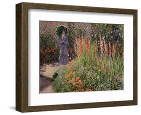 Gladioli, c.1876-Claude Monet-Framed Premium Giclee Print