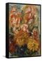 Gladioli in a Blue Vase-Pierre-Auguste Renoir-Framed Stretched Canvas