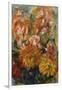 Gladioli in a Blue Vase-Pierre-Auguste Renoir-Framed Giclee Print