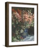 Gladioli in a Vase, C. 1875-Pierre-Auguste Renoir-Framed Giclee Print