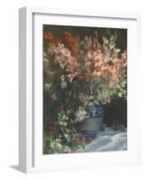 Gladioli in a Vase, C. 1875-Pierre-Auguste Renoir-Framed Giclee Print