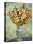 Gladioli in Blue Vase; Glaieuls Au Vase Bleu, 1884-Pierre-Auguste Renoir-Stretched Canvas