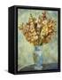 Gladioli in Blue Vase-Pierre-Auguste Renoir-Framed Stretched Canvas