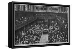 Gladstone Addresses House of Commons-null-Framed Stretched Canvas