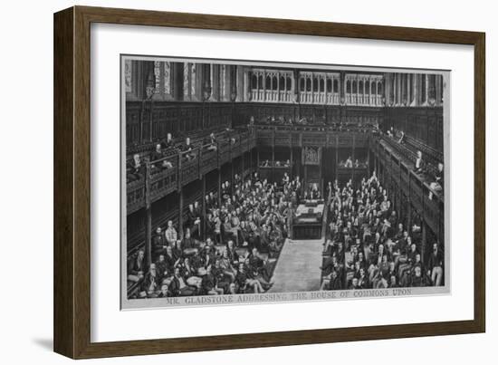 Gladstone Addresses House of Commons-null-Framed Giclee Print