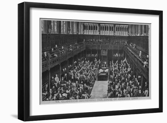 Gladstone Addresses House of Commons-null-Framed Giclee Print