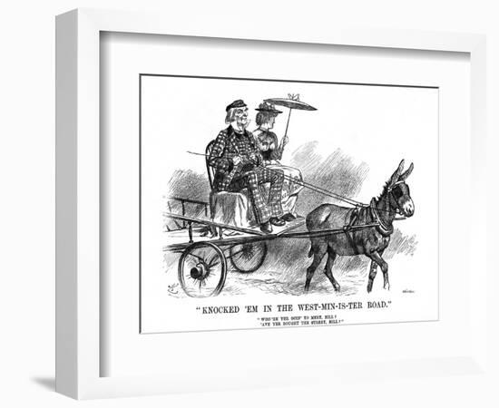 Gladstone and Ireland-John Tenniel-Framed Art Print