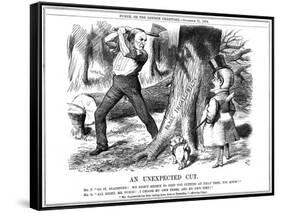 Gladstone and the Papacy-John Tenniel-Framed Stretched Canvas