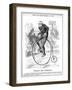 Gladstone as Cyclist-John Tenniel-Framed Art Print