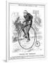 Gladstone as Cyclist-John Tenniel-Framed Art Print