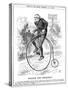 Gladstone as Cyclist-John Tenniel-Stretched Canvas