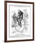 Gladstone as Cyclist-John Tenniel-Framed Art Print