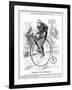 Gladstone as Cyclist-John Tenniel-Framed Art Print