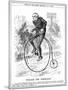 Gladstone as Cyclist-John Tenniel-Mounted Art Print