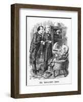 Gladstone, Disraeli 1874-John Tenniel-Framed Art Print