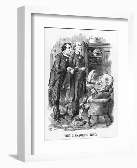 Gladstone, Disraeli 1874-John Tenniel-Framed Art Print