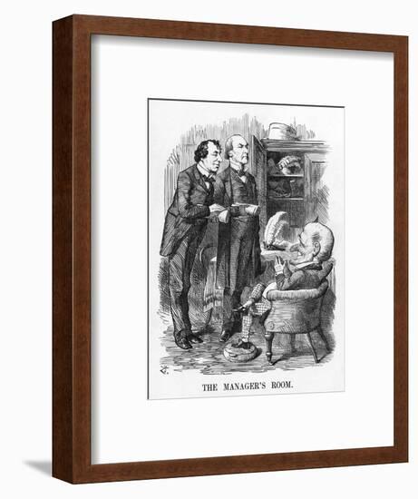 Gladstone, Disraeli 1874-John Tenniel-Framed Art Print