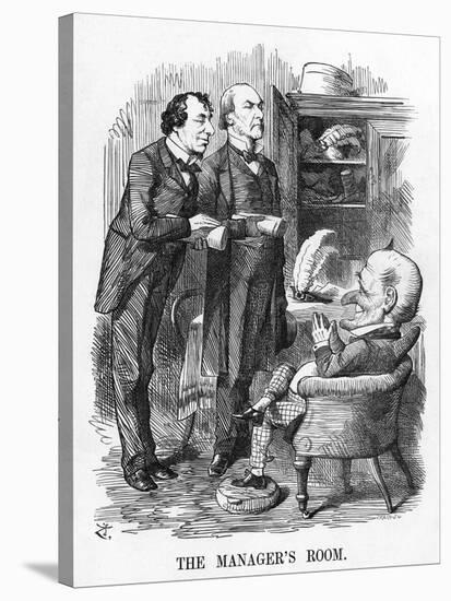 Gladstone, Disraeli 1874-John Tenniel-Stretched Canvas