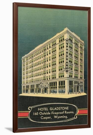 Gladstone Hotel, Casper, Wyoming-null-Framed Art Print