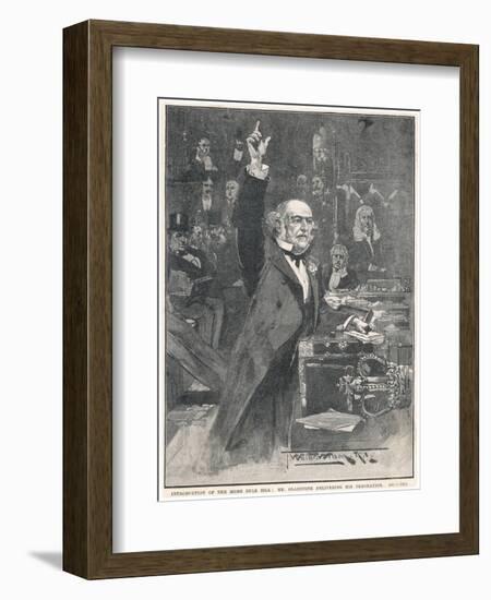 Gladstone in 1886-Walter Wilson-Framed Art Print