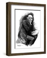 Gladstone in 1888-Harry Furniss-Framed Art Print