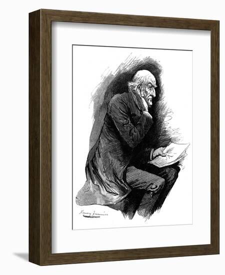 Gladstone in 1888-Harry Furniss-Framed Art Print