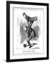 Gladstone Leapfrogs-John Tenniel-Framed Art Print