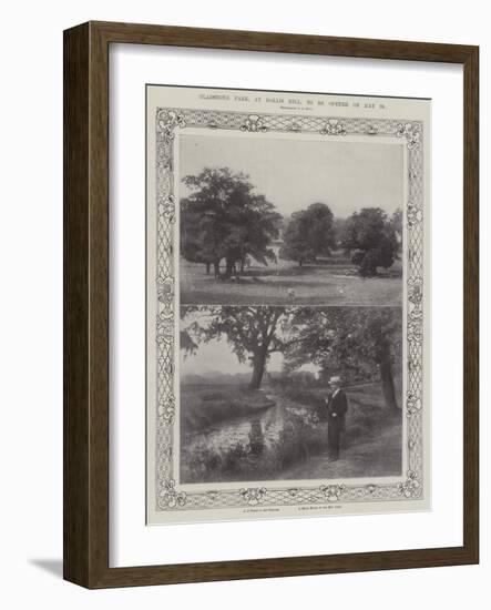 Gladstone Park, at Dollis Hill, to Be Opened on 25 May-null-Framed Giclee Print