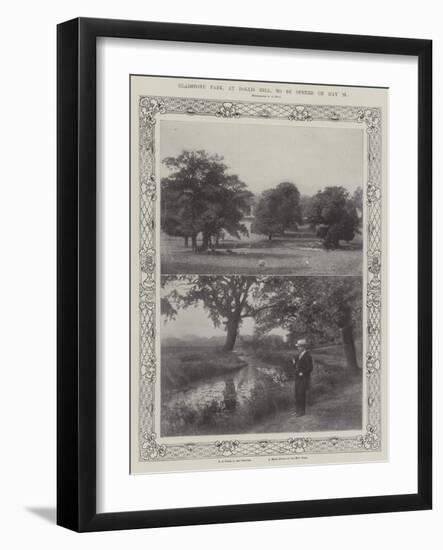 Gladstone Park, at Dollis Hill, to Be Opened on 25 May-null-Framed Giclee Print