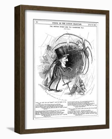 Gladstone Reluctant-Linley Sambourne-Framed Art Print