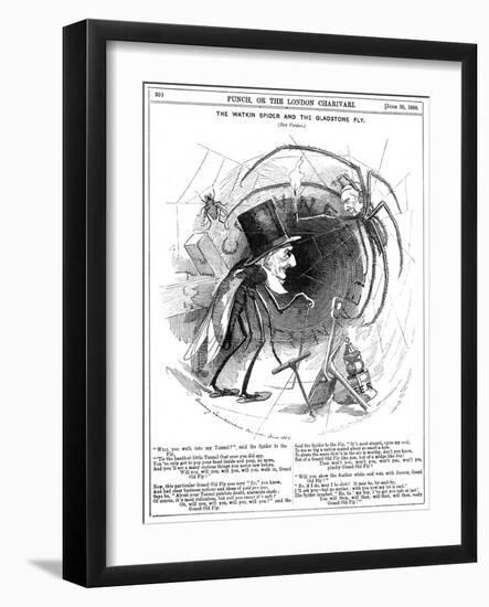 Gladstone Reluctant-Linley Sambourne-Framed Art Print