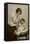 Gladys Cooper with One of Her Children-null-Framed Stretched Canvas