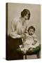 Gladys Cooper with One of Her Children-null-Stretched Canvas