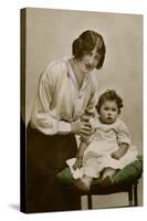 Gladys Cooper with One of Her Children-null-Stretched Canvas